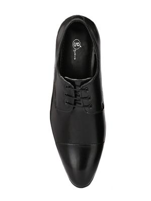 black leatherette lace-up derby - 14418091 - Standard Image - 4
