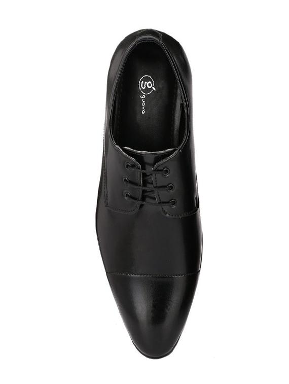 black leatherette lace-up derby - 14418091 - Zoom Image - 4