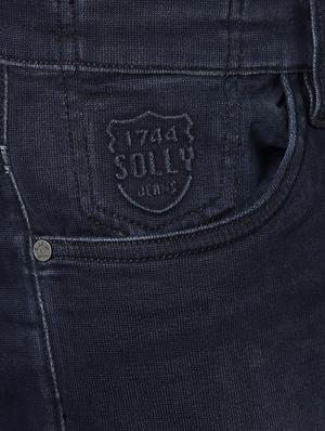 navy blue cotton washed jeans - 14419385 - Standard Image - 4