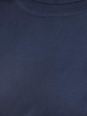 navy blue viscose pullover - 14419585 - Standard Image - 4