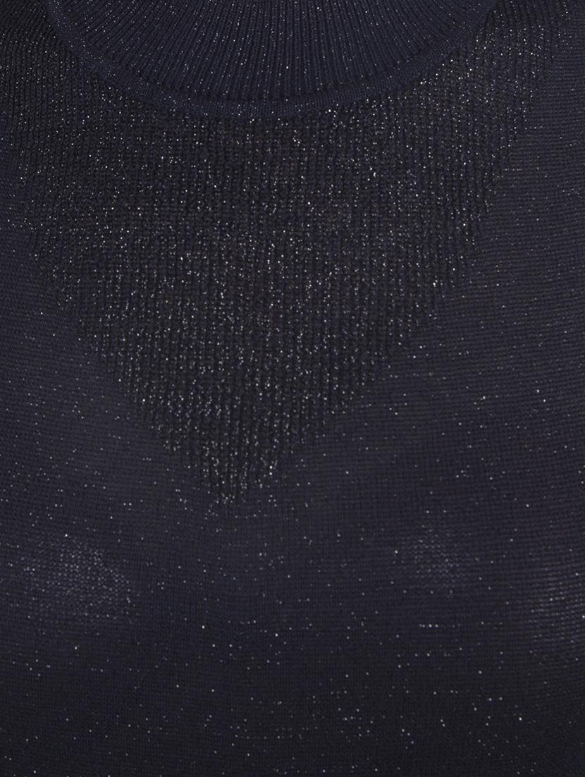 dark blue viscose casual pullover - 14419588 - Zoom Image - 4