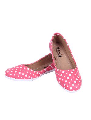 pink fabric slip on ballerina - 14420206 - Standard Image - 4