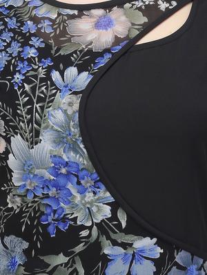 black georgette maxi dress - 14422012 - Standard Image - 4