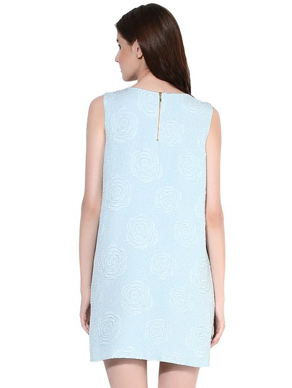 blue a-line mini dress - 14422059 - Zoom Image - 4