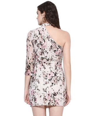 white single shoulder dress - 14422090 - Standard Image - 4