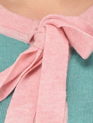 blue woollen cardigan - 14422136 - Standard Image - 4