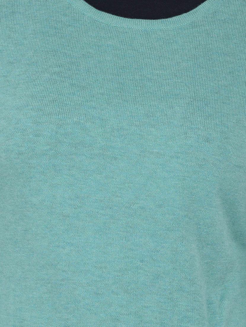 blue woollen pullover - 14422145 - Zoom Image - 4