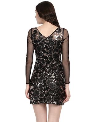 black sequin sheath dress - 14422230 - Standard Image - 4