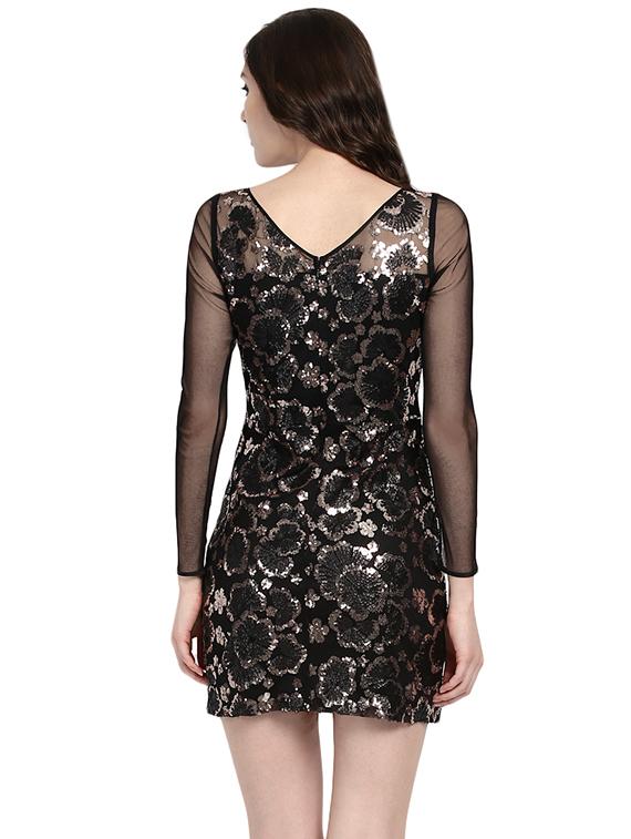black sequin sheath dress - 14422230 - Zoom Image - 4