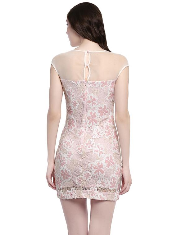 pink bodycon dress - 14422305 - Zoom Image - 4