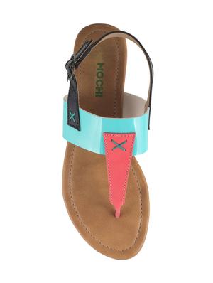 green tpr back strap sandals - 14422428 - Standard Image - 4