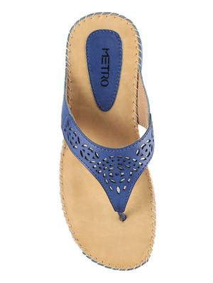 blue toe separator slippers - 14422517 - Standard Image - 4