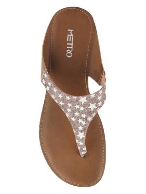 brown toe separator sandal - 14422532 - Standard Image - 4