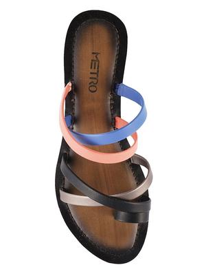 multi colored one toe sandal - 14422559 - Standard Image - 4