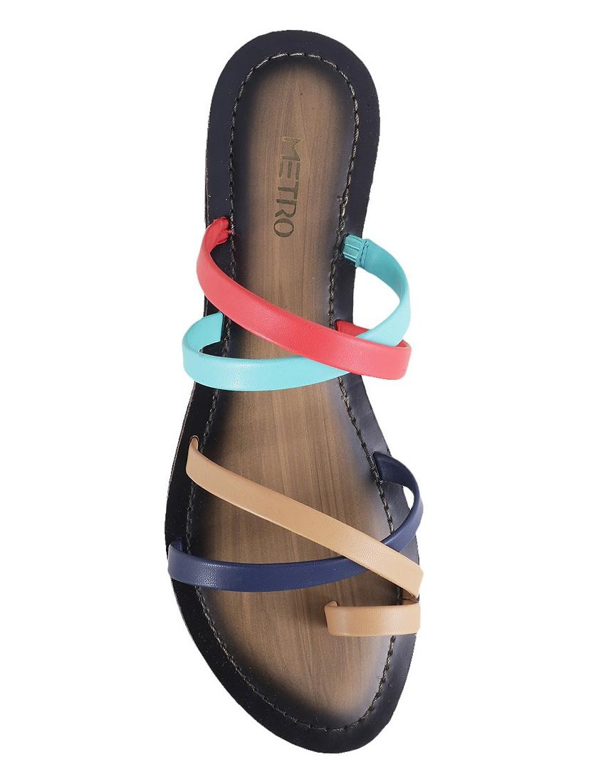 multi colored one toe sandal - 14422561 - Zoom Image - 4