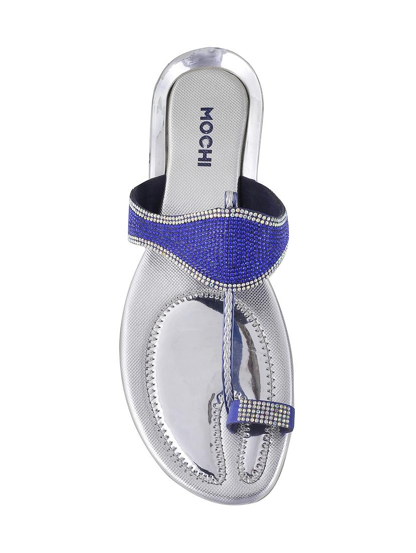 blue sheet one toe sandals - 14422771 - Zoom Image - 4
