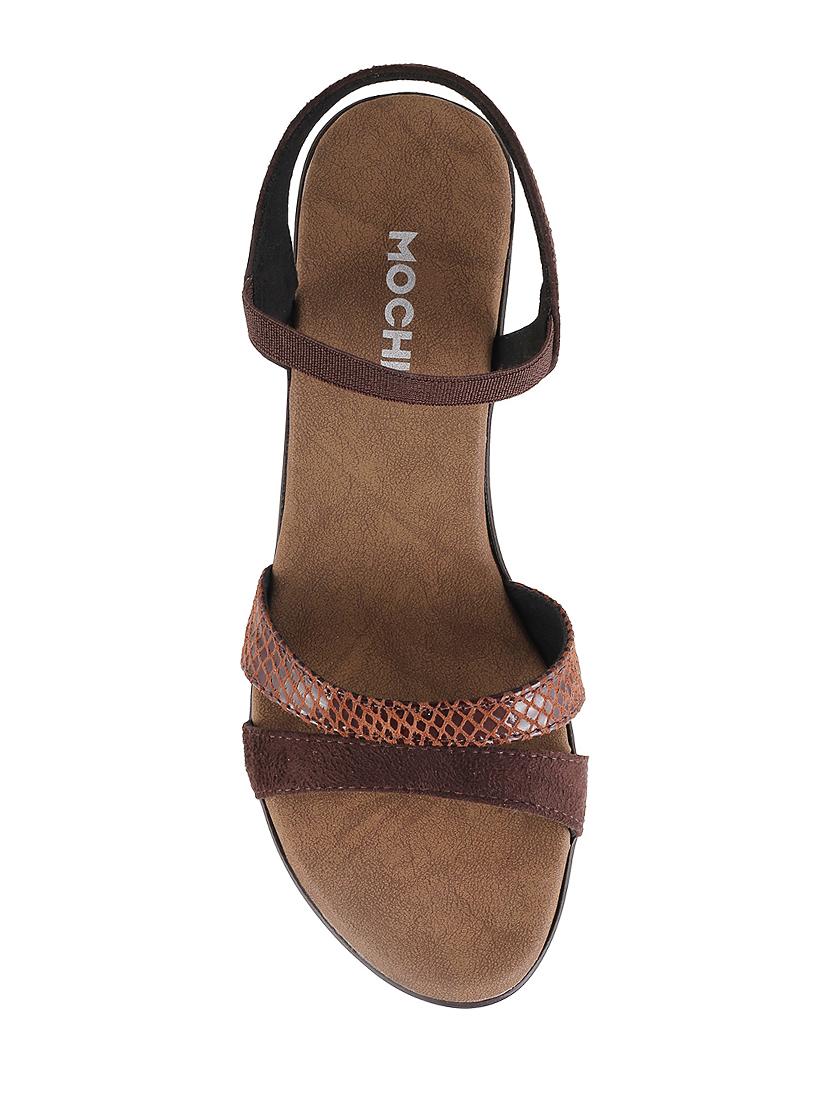 brown pu back strap sandals - 14423015 - Zoom Image - 4