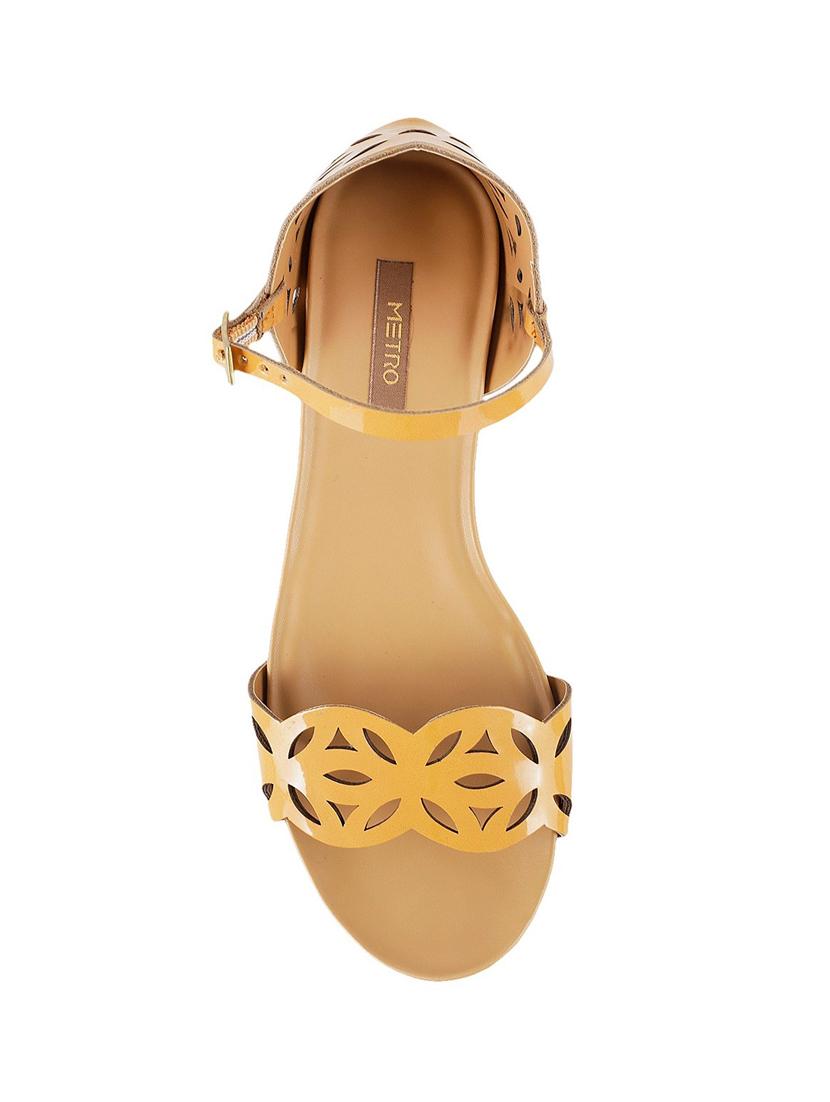 yellow ankle strap wedge - 14423046 - Zoom Image - 4