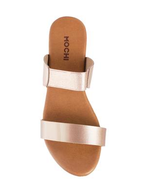 beige pu slip on wedges - 14423053 - Standard Image - 4