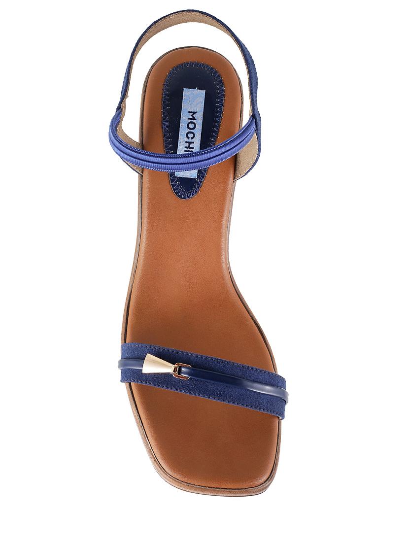 blue pu back strap sandals - 14423061 - Zoom Image - 4