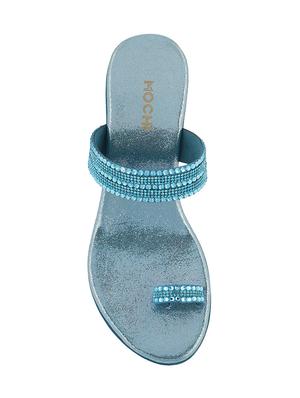 blue one toe wedge - 14423104 - Standard Image - 4