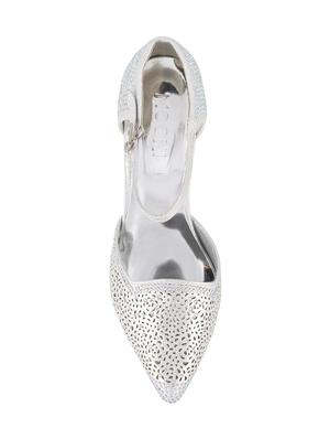 silver ankle strap sandal - 14423174 - Standard Image - 4