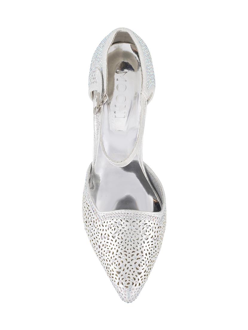 silver ankle strap sandal - 14423174 - Zoom Image - 4