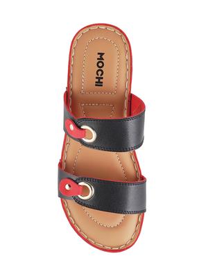 black pu slip on wedges - 14423245 - Standard Image - 4
