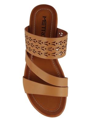 tan pu slip on wedges - 14423256 - Standard Image - 4