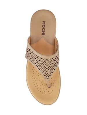 beige open thogn wedge - 14423276 - Standard Image - 4
