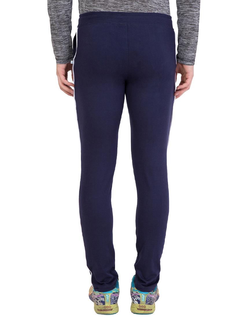 navy blue cotton track pant - 14424802 - Zoom Image - 4