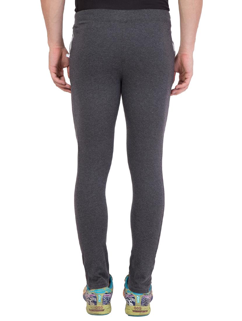 grey cotton track pant - 14424809 - Zoom Image - 4