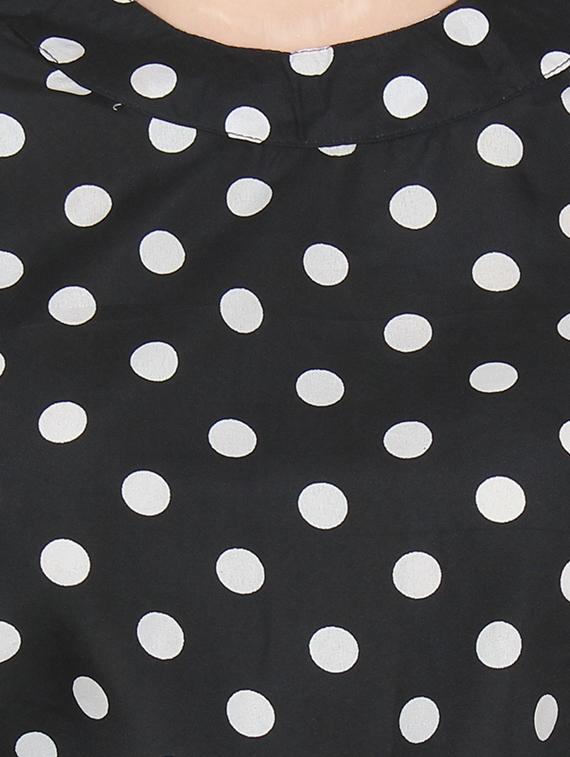 polka dotted full leg jumpsuit - 14425116 - Zoom Image - 4
