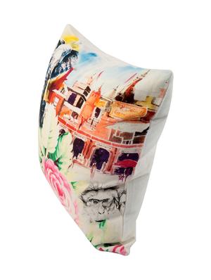 Cotton Single Rajasthani Traditional Cushion Cover By Rajrang - 14425233 - Standard Image - 4