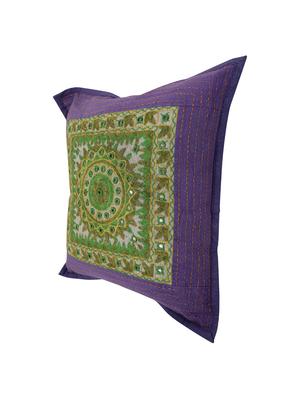 Cotton Single Rajasthani Traditional Cushion Cover By Rajrang - 14425251 - Standard Image - 4