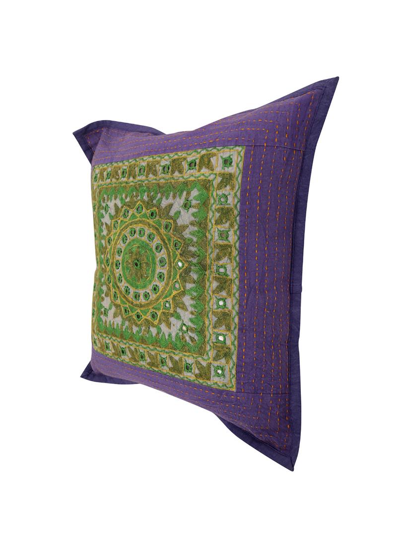 Cotton Single Rajasthani Traditional Cushion Cover By Rajrang - 14425251 - Zoom Image - 4
