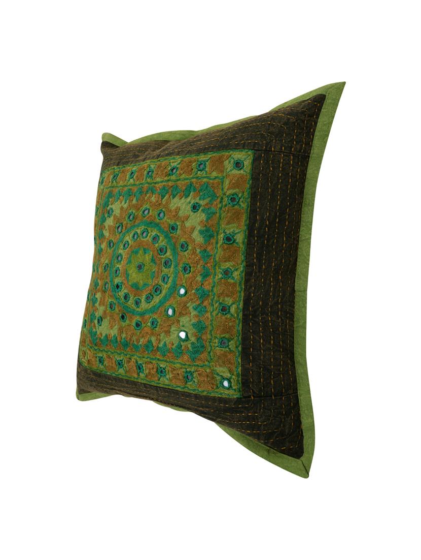 Cotton Single Rajasthani Traditional Cushion Cover By Rajrang - 14425253 - Zoom Image - 4