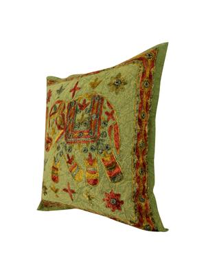 Cotton Single Rajasthani Traditional Cushion Cover By Rajrang - 14425286 - Standard Image - 4