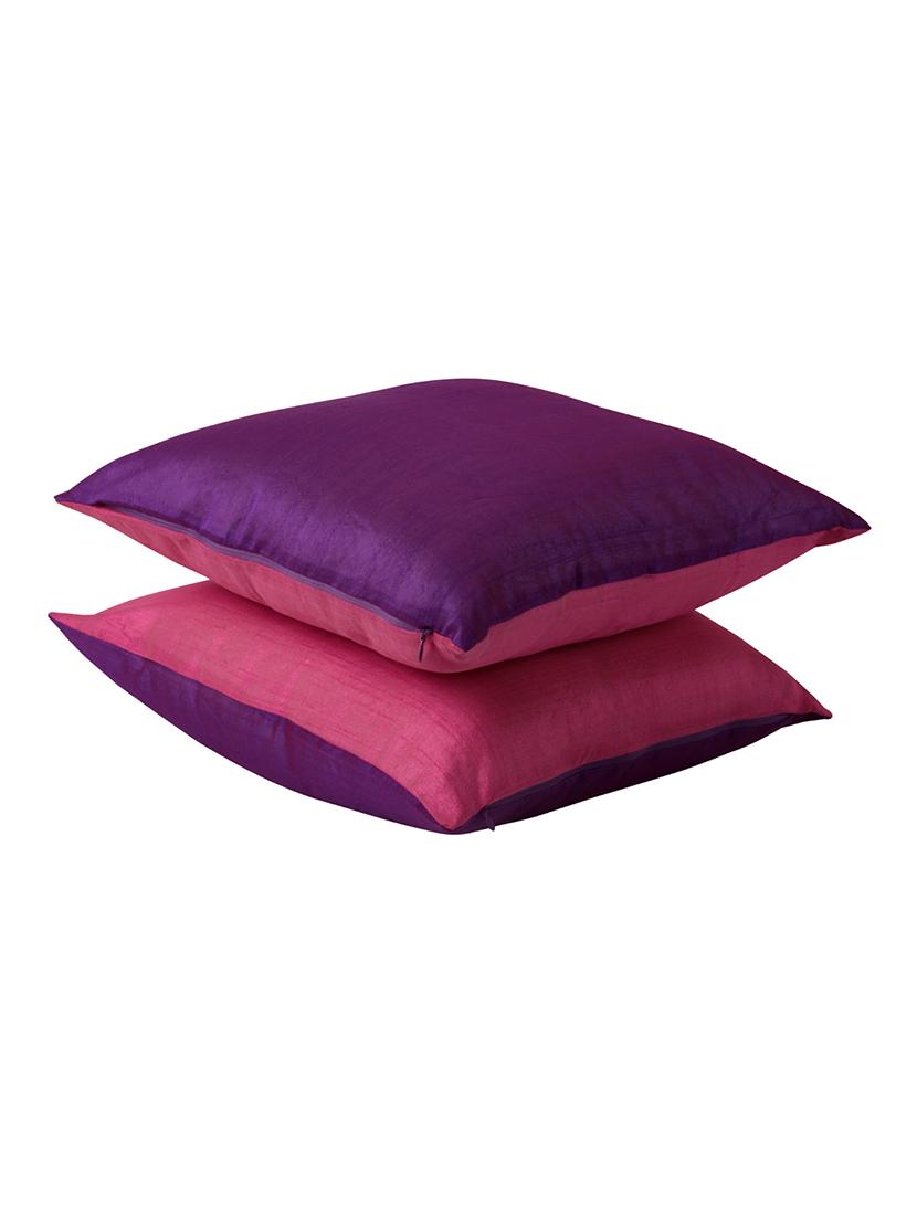 Poly Silk Set Of 2 Rajasthani Traditional Cushion Cover By Rajrang - 14425476 - Zoom Image - 4