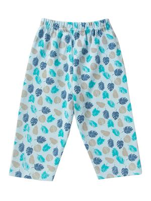 blue cotton nightwear set - 14425989 - Standard Image - 4