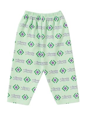 green cotton pyjama set - 14425999 - Standard Image - 4
