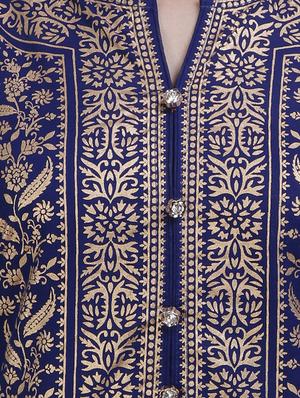 block printed long kurta - 14427581 - Standard Image - 4