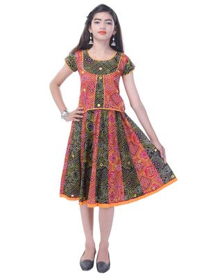 blue and black cotton skirt set - 14429048 - Standard Image - 4