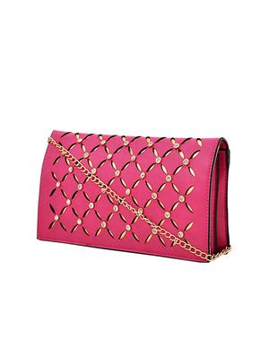 pink leatherette sling bag - 14432461 - Standard Image - 4
