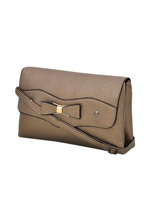 beige leatherette sling bag - 14432482 - Standard Image - 4