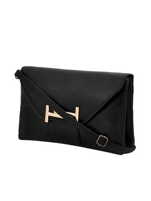 black leatherette sling bag - 14432488 - Standard Image - 4