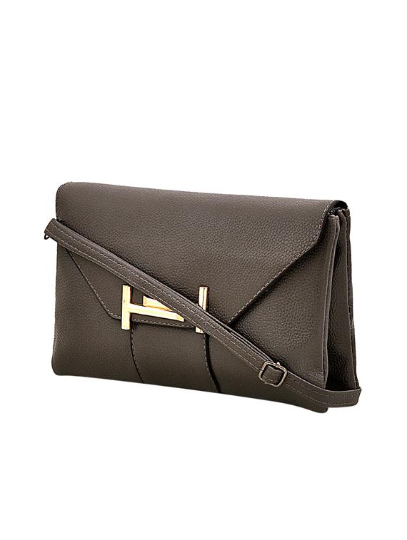 grey leatherette sling bag - 14432490 - Zoom Image - 4