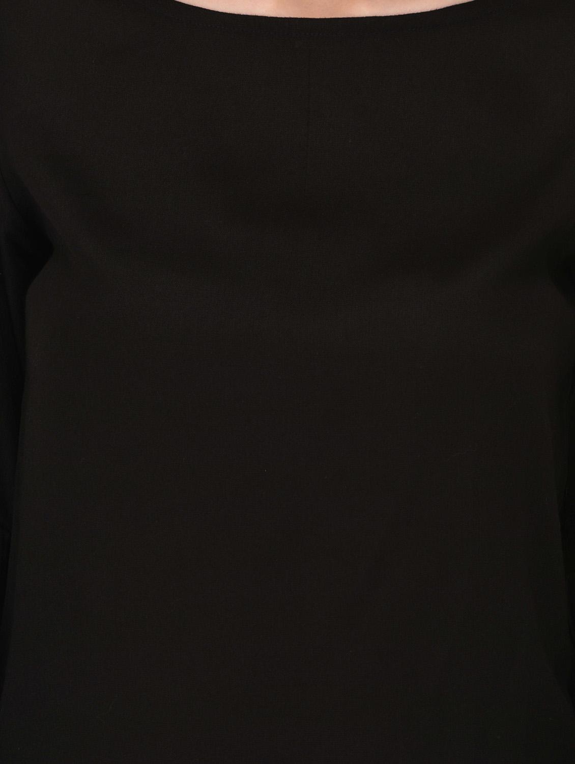 black rayon casual top - 14432501 - Zoom Image - 4