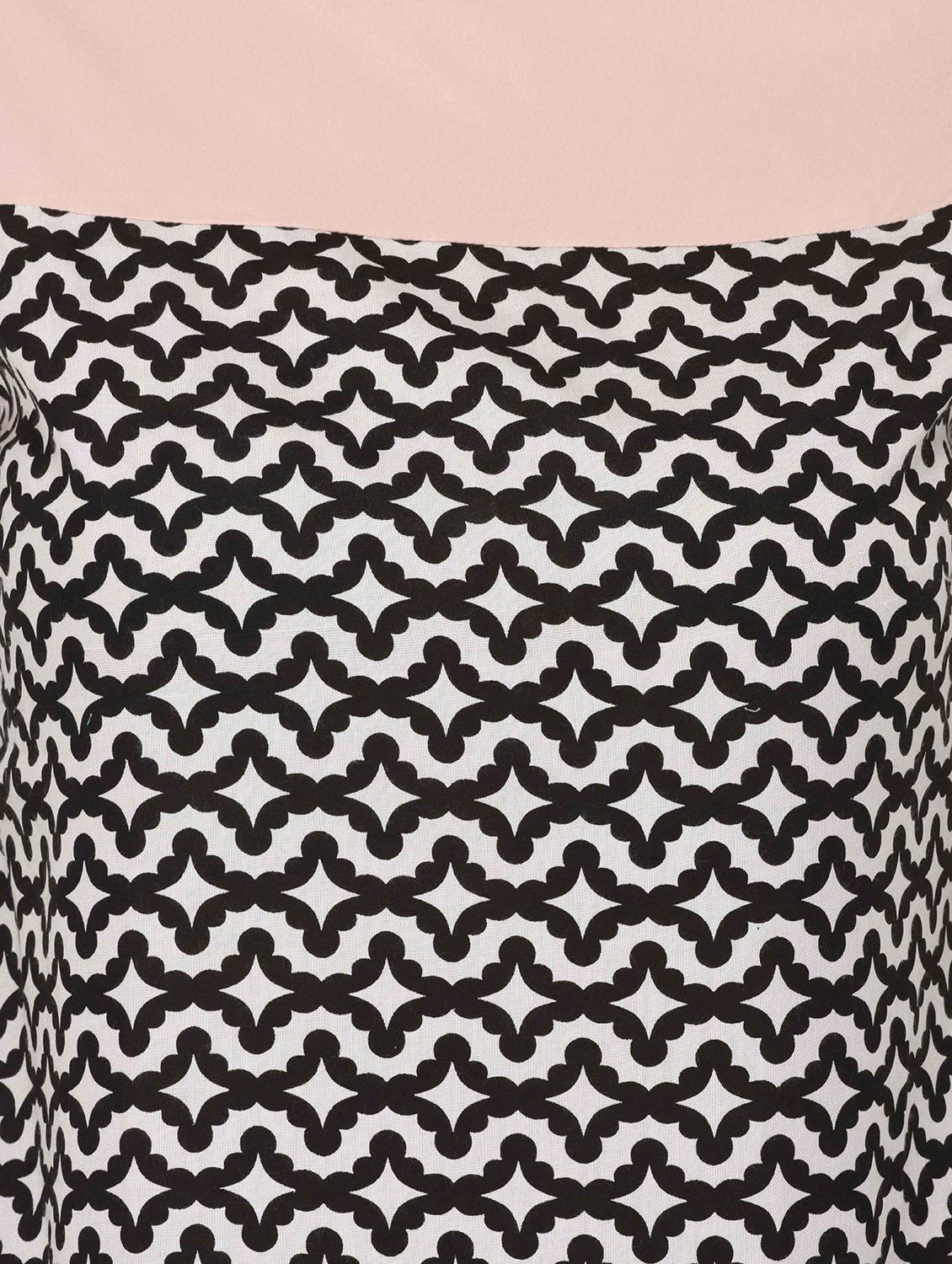 black printed poly crepe top - 14432513 - Zoom Image - 4