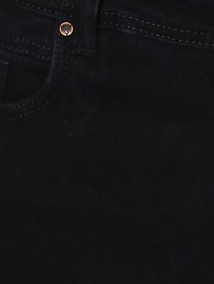 black cotton blend plain jeans - 14433196 - Standard Image - 4